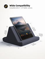 Support de tablette Lamicall PL01, coussin doux pour lit, support multi-angles pour la lecture de livres, liseuse électronique, smartphone