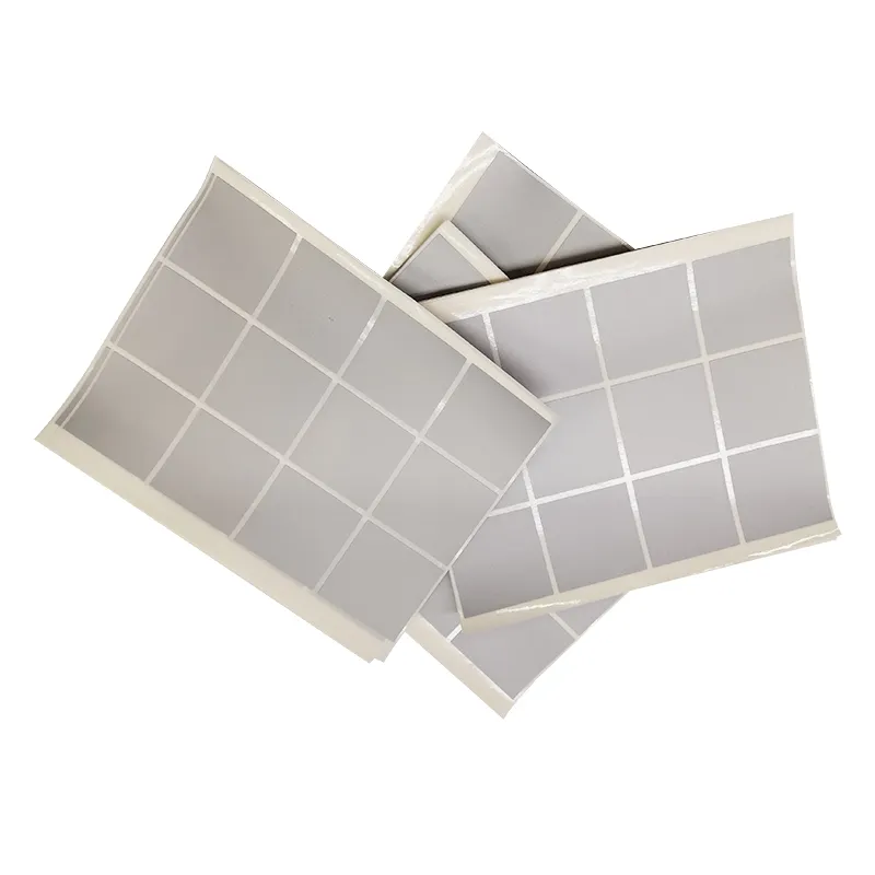 46*46mm Silver Color sheet of 12pcs Scratch Off Sticker Labels Scratch Card Stickers Square Scratch Stickers