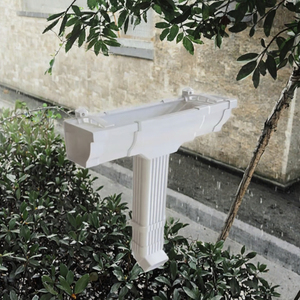 Système de drainage des eaux pluviales BDS Square, contemporain et moderne, toiture légère, durable, gouttière en PVC, villa, garantie de plus de 5 ans - Product Image 3