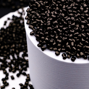 Masterbatch màu đen phổ quát cho nhựa PE PP HDPE <span class=keywords><strong>LDPE</strong></span> phim thổi đúc EPE bọt bong bóng bọc thực phẩm y tế cấp viên - Product Image 1