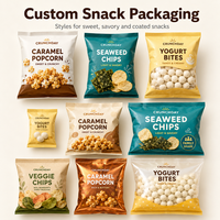 Sac en aluminium personnalisé de haute qualité sacs d'emballage alimentaire pour pop-corn croustilles boules de yaourt