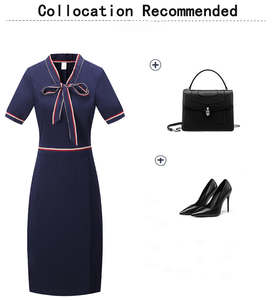 Uniforme d'hôtesse de l'air, <span class=keywords><strong>tenue</strong></span> <span class=keywords><strong>professionnelle</strong></span> pour <span class=keywords><strong>femme</strong></span>, ensemble de blouses, costume de bureau pour <span class=keywords><strong>femme</strong></span>, vêtements de travail pour hôtel, robe pour fille - Product Image 2