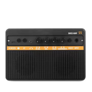 10W Mini <strong>Bass</strong> Amp Portable Rechargeable <strong>Bass</strong> Guitar <strong>Practice</strong> <strong>Amplifier</strong> with Dual Channel Clean Drive and Aux Jack ABS - Product Image 2