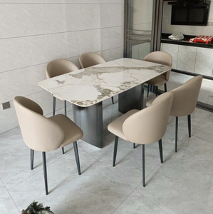 Nuevo Panel de <span class=keywords><strong>roca</strong></span> de alta calidad de estilo nórdico de mármol, mesa de comedor grande, muebles de cocina y restaurante para comedor y baño - Product Image 6