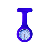 Jam tangan Suster silikon Mini jam tangan saku lucu pin dapat dikunci medis jam tangan kuarsa gantung Pria Wanita