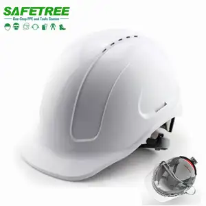High quality safety helmet with clear PC visor, Safety helmet with visor