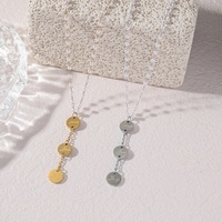 Collier Pendentif en Acier Inoxydable avec Calligraphie Arabe Musulmane Sabr Shukr Tawakkul Allah, Bijou de Mode Islamique, Vente en Gros pour l'Aïd