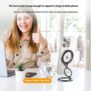 Support magnétique double tête <span class=keywords><strong>pour</strong></span> téléphone, rotation à 360°, <span class=keywords><strong>anneau</strong></span> aimanté puissant, support en alliage de zinc <span class=keywords><strong>pour</strong></span> salle de sport et voiture, compatible avec <span class=keywords><strong>iPhone</strong></span> - Product Image 2