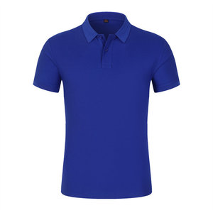 Camisa Polo de Manga Corta Azul Marino Poliéster 220g Color Sólido Transpirable Ropa de Trabajo Uniforme Corporativo Uso Diario - Product Image 2