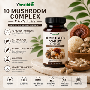 Capsule di Complesso Multifunghi in Confezione, Formula Pura Senza Additivi Artificiali, Capsule Rigide, Fibre Alimentari, Integratore per la Salute - Product Image 3