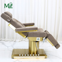 Table de massage électrique de luxe avec 3 moteurs, pliable, mobilier commercial pour salon de spa et usage en entrepôt