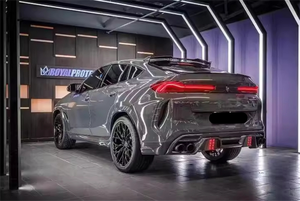 X6M <span class=keywords><strong>F96</strong></span> forgé LD Style Kit carrosserie pour <span class=keywords><strong>BMW</strong></span> X6M compétition <span class=keywords><strong>F96</strong></span> forgé pare-chocs avant lèvre jupe latérale diffuseur arrière Spoiler - Product Image 6