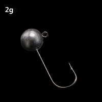 Hameçon de pêche lumineux en acier à haute teneur en carbone Hessen pour la pêche à la mouche en rivière, en eau salée, ciblant les calamars, les crevettes, les carpes, les poissons-chats