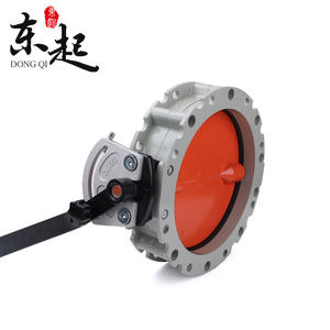 Dongqi Single/Double Flange Manual <b>Dust</b> Butterfly Valve Material Mixing Plant Cement Silo Turbine Handle <b>Powder</b> Butterfly Valve - Product Image 2
