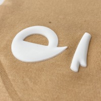 Logo 3D Étiquette de transfert de chaleur Caoutchouc Silicone Fer Impression T-Shirt Design avec motif Rectangle Découpé au laser Accessoire de vêtement