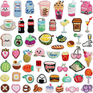 Kết Hợp Ngẫu Nhiên Mini Wappen Hàn Quốc Vá Sắt Trên Trở Lại Thêu Huy Hiệu Trang Trí Cho Hat Túi Tên Tag Dây Đeo Cảm Thấy Vải Phong Cách - Product Image 4