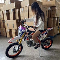 Moto tout-terrain à deux roues pour adultes, 125 cm3, monocylindre, quatre temps, refroidie par air, vitesse maximale de 80 km/h, moto de montagne, dirt bike