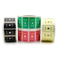 Étiquettes de flacons de parfum en feuille d'or, autocollants en vinyle imperméables personnalisés avec logo privé pour parfums de luxe en roll-on