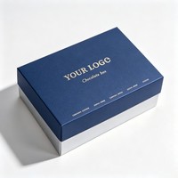 Boîte à chocolat de luxe personnalisée avec logo pour mariage, emballage de bonbons et biscuits, boîte cadeau avec séparateur