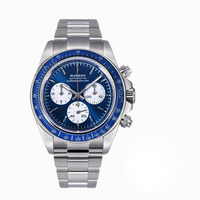 Fabrik preis niedrig moq benutzer definierte Logo Luxus Chronograph Panda Augen automatische mechanische 316 Edelstahl Uhr Männer zu verkaufen