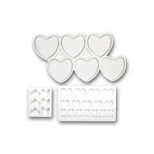 DIY Love Heart Ice Silicone Molds 3D Dessert Mould Chocolate Mold Cake Silicone Stick Fondant Mould Accessories Baking Supplies