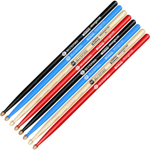 Fire blu serie 5A & 7A bacchette di montagna nordamericano noce Jazz Drum Set <span class=keywords><strong>accessori</strong></span> - Product Image 1