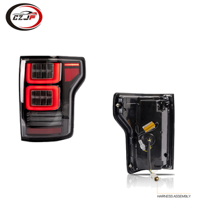 Czjf Xe Dẫn đuôi ánh sáng đầy đủ dẫn rõ ràng đèn hậu màu Đỏ lần lượt <span class=keywords><strong>SIG</strong></span> đèn hậu cho FORD F150 2015 2016 2017 2018 2019 2020 - Product Image 3