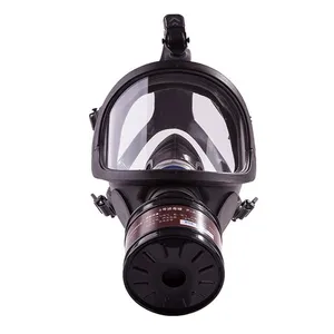 Máscara respiradora de gás fechada, dois filtros antigás
