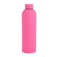 Impresión personalizada de doble pared caliente frío termo aislado al vacío 12oz 17oz 25oz 32oz deportes botella de agua térmica de acero inoxidable