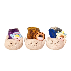 Figura <span class=keywords><strong>de</strong></span> cristal natural en bruto DIY, doce signos del zodíaco, pequeña decoración <span class=keywords><strong>de</strong></span> mesa, linda y pequeña - Product Image 3