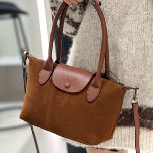 Nouveau sac à main en daim de vachette 2026, sac à bandoulière tendance en cuir véritable pour femme - Product Image 5