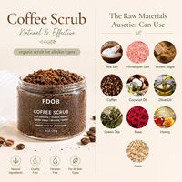 Branded Coffee Sugar Scrub, Natural Exfoliating Body Scrub, Wholesale OEM for Women's Face and Body Care