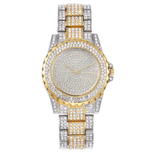 Daily Unisex Luxury <b>Diamond</b> Chronograph Quartz <b>Watch</b> Round Dial Stainless Steel Wristwatch Wholesale Fashion Accessory - Product Image 1