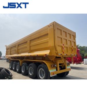 JSXT Semi-remorque en acier de haute qualité pour le transport de sable et de gravier 6-<span class=keywords><strong>Alex</strong></span> Benne arrière avec <span class=keywords><strong>pneu</strong></span> 12R22.5 - Product Image 2