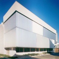 Panneau de façade décoratif en aluminium à persiennes, résistant à la chaleur et à l'eau, avec revêtement en poudre, OEM ODM