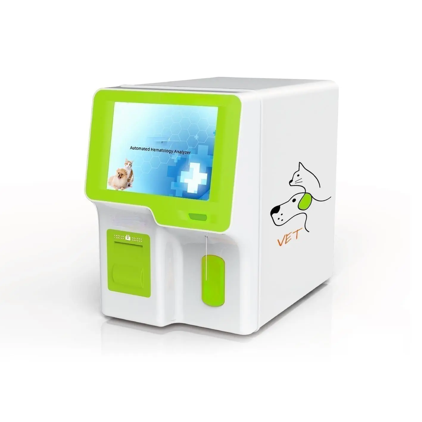 Y tế chuyên nghiệp 3-Differential tự động bác sĩ thú y phòng khám Blood Analyzer bác sĩ thú y tự động 10 inch màu LED màn hình cảm ứng
