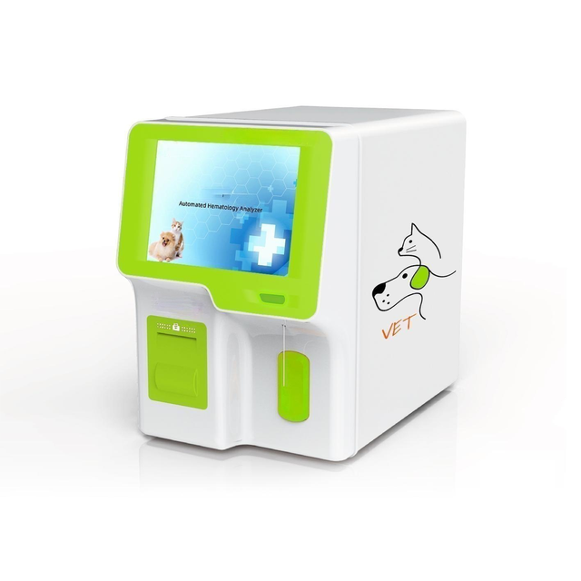 Medical Professional Automatic 3 Part Hematology Analyzer for Vet Use with 10" Color Touch Screen Veterinary Hematology Analyzer