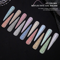Vendeeni – Collection de vernis à ongles gel diamant réfléchissant 15 couleurs, sans HEMA ni TPO, OEM, Esmalte, Vernis Gel Réfléchissant