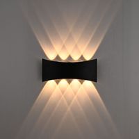 Applique murale pour jardin extérieur étanche IP 65 LED SMD 3000k 6000K applique murale en aluminium