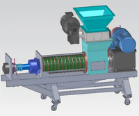 Dzjx Industrieel Voedsel Druivensap Houtskoolbriket Fruit En Groenten Dehydratie Hydraulische Schroefpersmachine