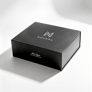 Boîte à fermeture magnétique personnalisée avec insert en mousse, emballage en papier rigide écologique pour la présentation de cadeaux de vin de luxe - Product Image 2