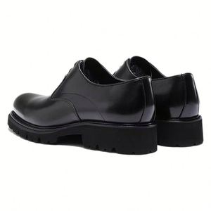 High Quality Genuine Leather Square <b>Toe</b> Lace-Up Autumn Men's Social Dance Shoes - Product Image 6