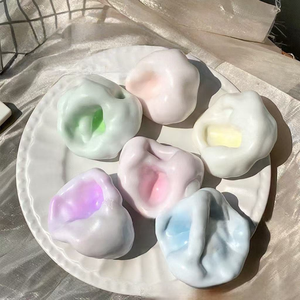 TPR Jumbo Moldable Glutinous Rice Cake Handmade <b>Ball</b> <b>Squeeze</b> Toy Chirping Crinkly <b>Ball</b> Vent Stress Relief Toy - Product Image 2