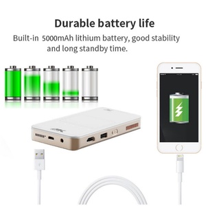 Mini Proyector DLP Inteligente de Bolsillo, Android 9.0, 2GB+32GB, 4K, WiFi, Batería Integrada de 4000mAh, 1000-2000 Lúmenes, 2 Horas de Autonomía - Product Image 5