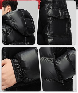 Giacca Piumino Invernale Calda Stile Uncinetto OEM ODM con Logo Personalizzato, Cappuccio e Cerniera, Taglie Forti, Casual per Uomo e Donna - Product Image 6