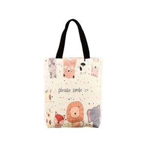 Design Wholesale Custom Logo <b>Printed</b> Reusable Cotton Canvas Tote Bag Blank Natural Shopping Bag in Stock for Supermarket Use - Product Image 3