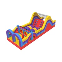 Parcours d'obstacles gonflable en PVC à usage commercial pour enfants, idéal pour la location événementielle