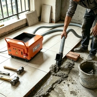 Pompe à béton à vis miniature pour la structure secondaire, idéale pour les travaux de décoration intérieure et les chantiers de construction