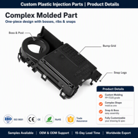 Boîtier en plastique moulé par injection sur mesure pour appareil électronique, pièces de coque en plastique, fabrication OEM de boîtiers en plastique moulés par injection sur mesure