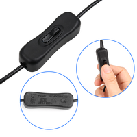 Cable de Extensión USB 2.0 con Interruptor de Encendido/Apagado, Conectores Macho/Hembra (Alimentación de Datos), Blindado con Lámina de PVC, Conductor de Cobre Puro